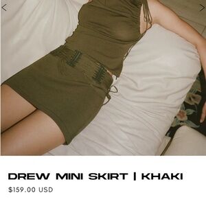 With Jean Mini Skirt